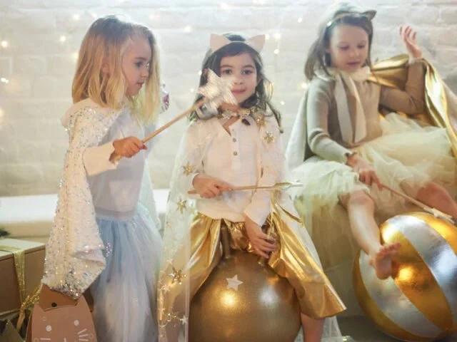 Ballon Sauteur Doré Pailleté