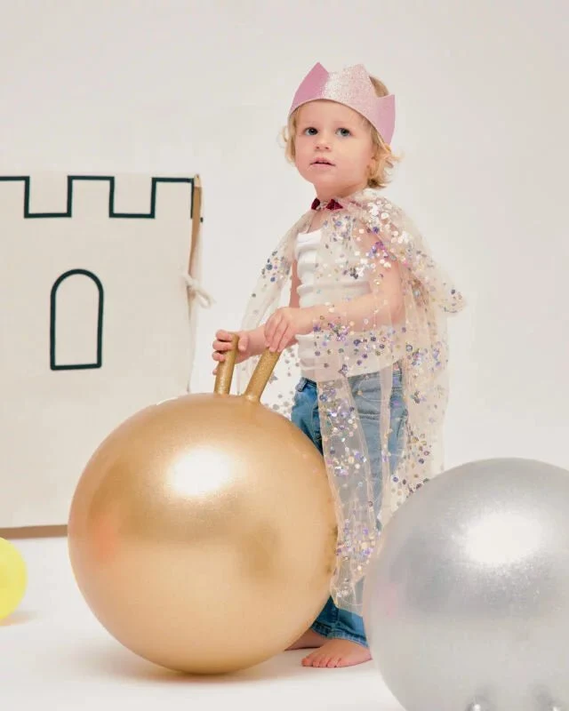 Ballon Sauteur Doré Pailleté