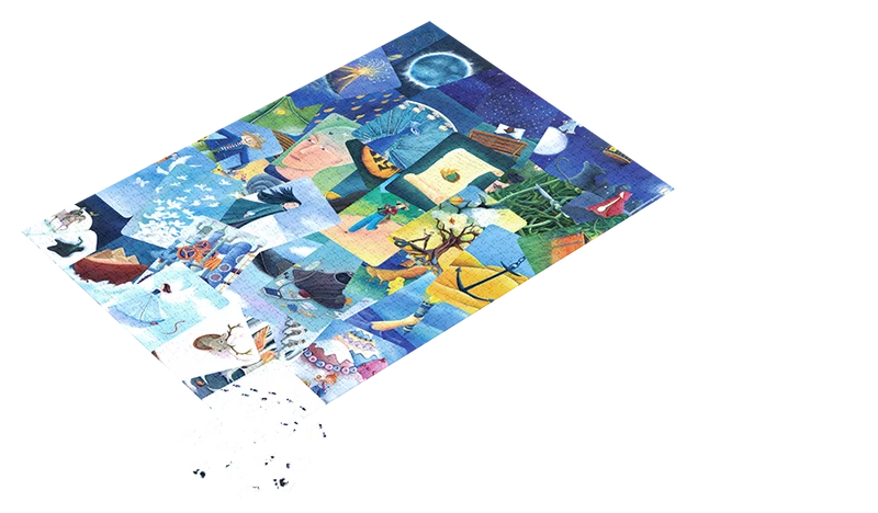 Puzzle Dixit Blue Mishmash - 1000 p.