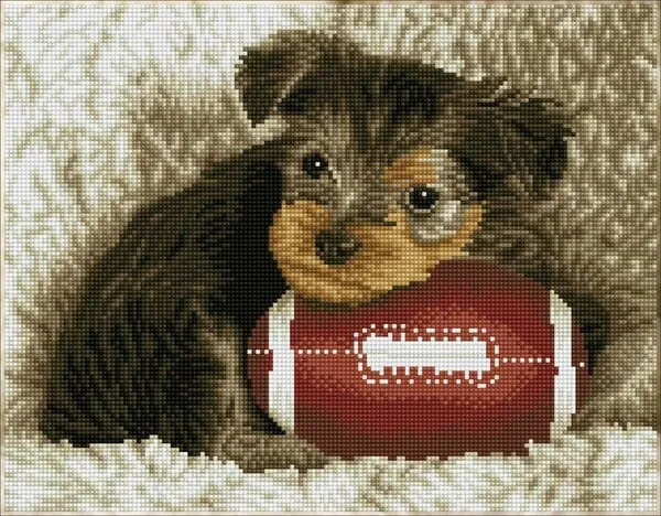 Footy Chiot 49x40 Diamond Dotz