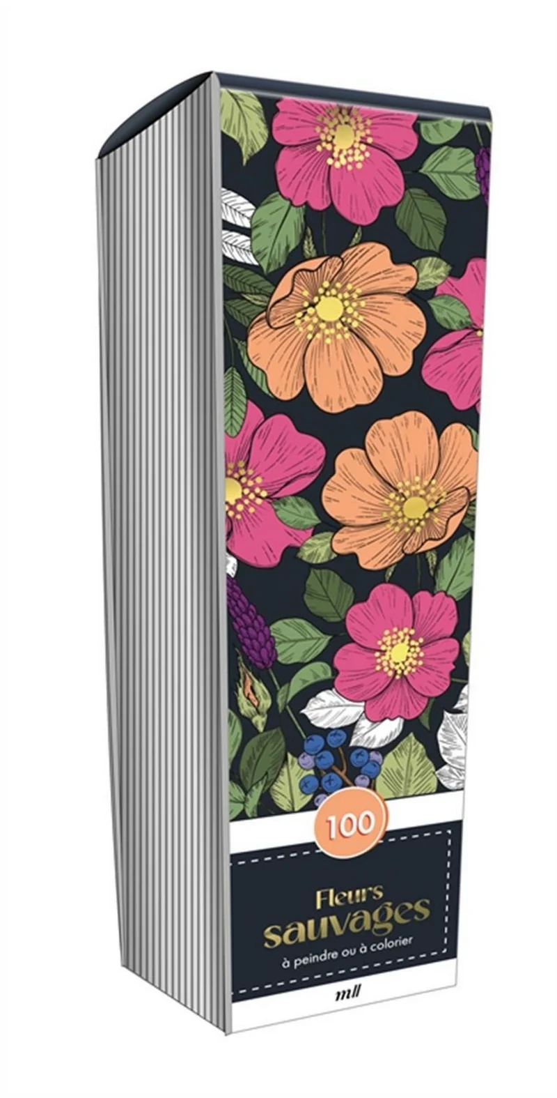 Fleurs sauvages: 100 marques pages à colorier