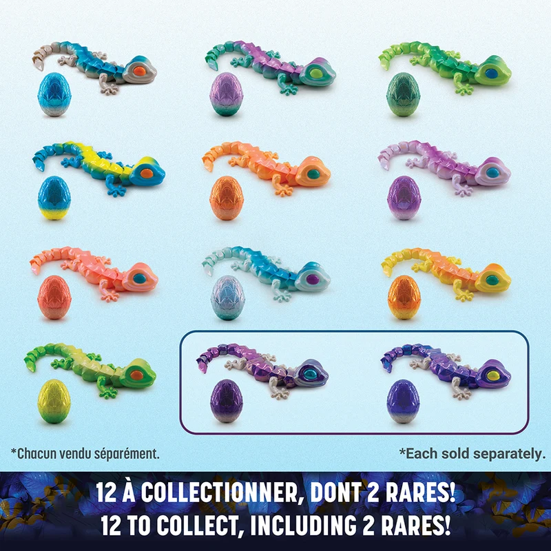 CrystaLynx - Gecko à collectionner de 24,5 cm