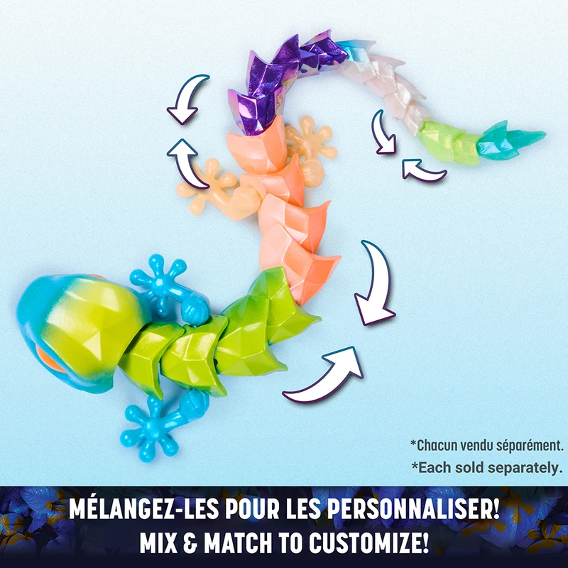 CrystaLynx - Gecko à collectionner de 24,5 cm