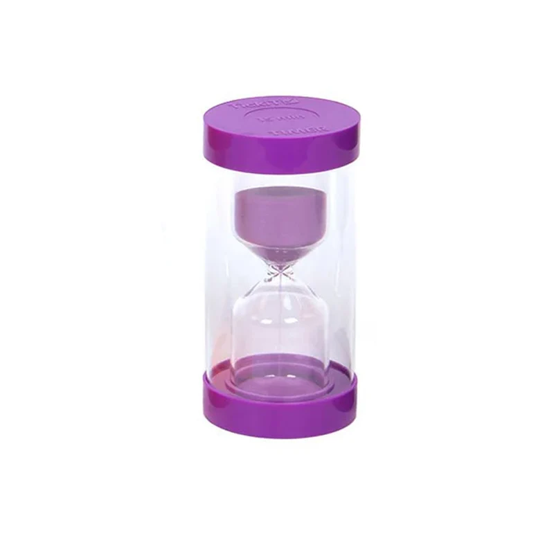 Sablier mauve - 15 minutes 16cm