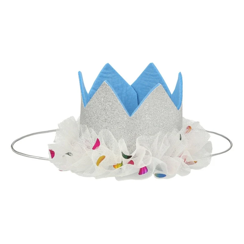 Cape en Tulle à Pointillés Brillants & Couronne et Baguette