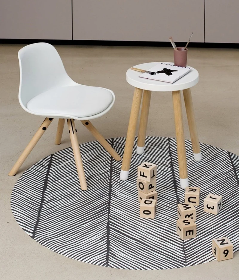 Tapis Protège Sol Rond SPLAT MAT | Sandy Lines - Anchor