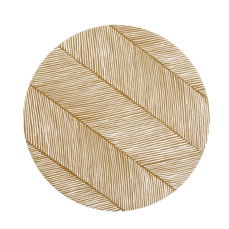 Tapis Protège Sol Rond SPLAT MAT | Sandy Lines - Sand Castle