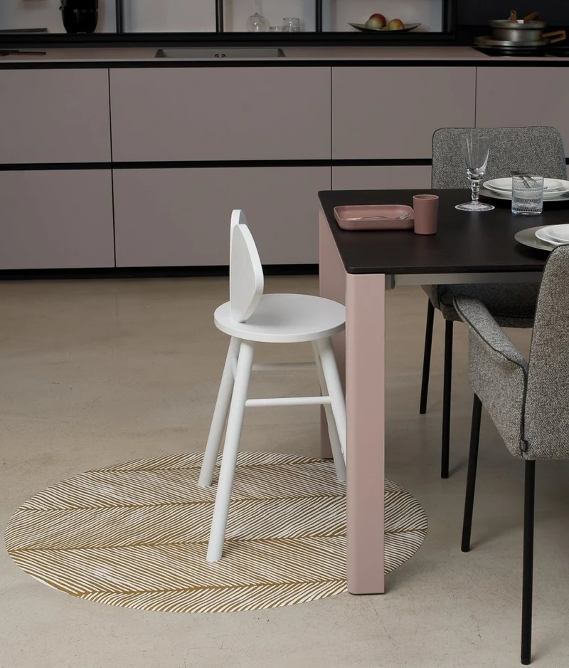 Tapis Protège Sol Rond SPLAT MAT | Sandy Lines - Sand Castle