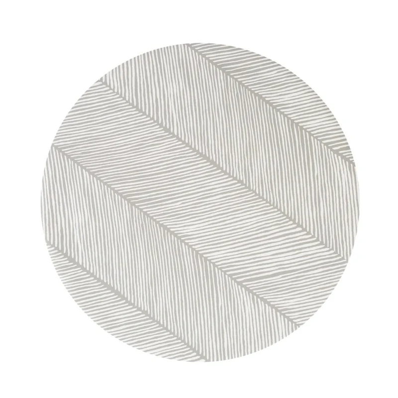 Tapis Protège Sol Rond SPLAT MAT | Sandy Lines - Stone
