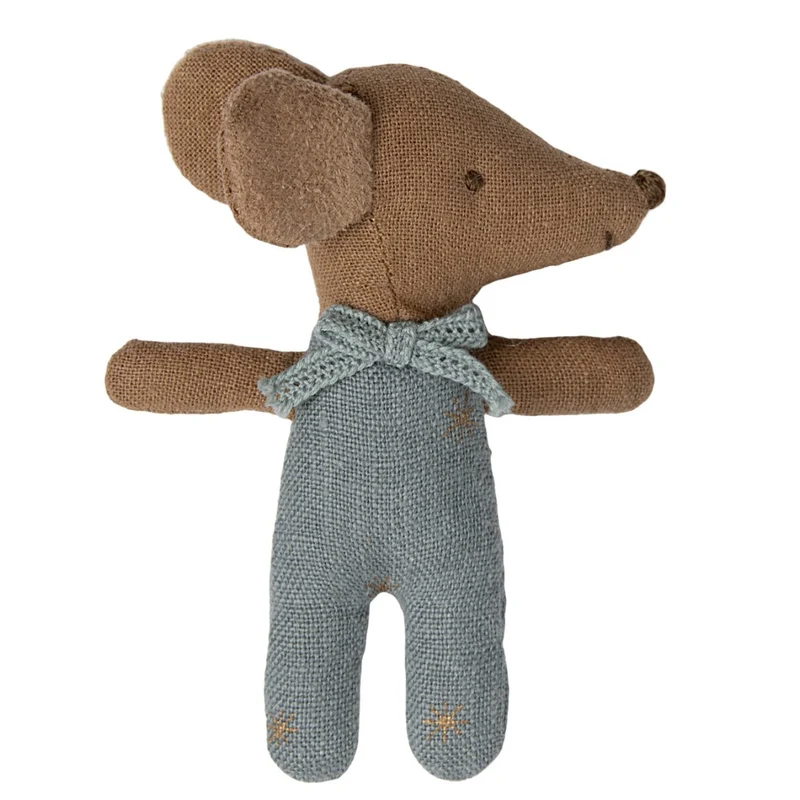 Souris Bébé "Sleepy Wakey" Dans Sa Boîte - Bleu