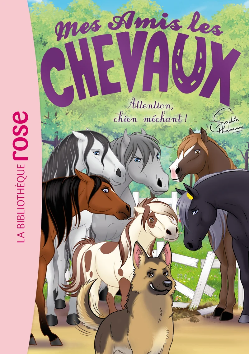 Mes amis les chevaux Attention chien méchant!