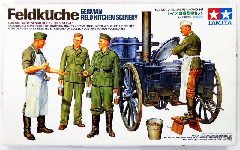 Modèle à coller ensemble de cuisine allemande 1/35