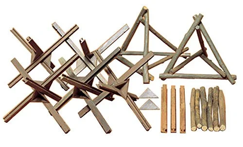 Modèle à coller ensemble de barricades 1/35