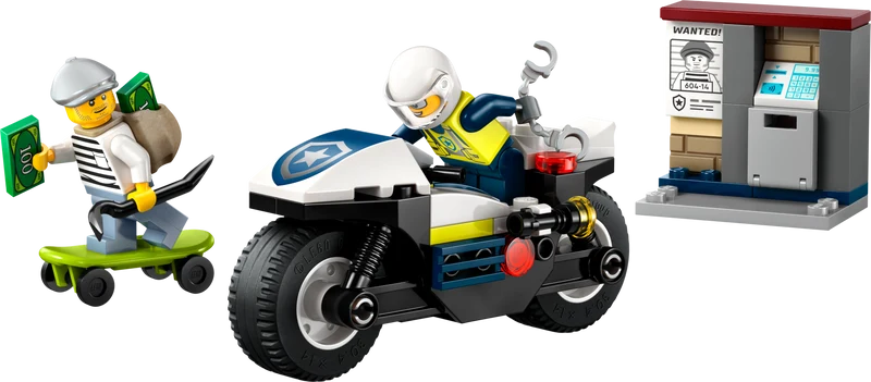 La poursuite en moto de police