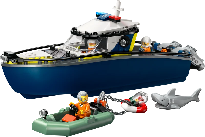 La poursuite en bateau de police