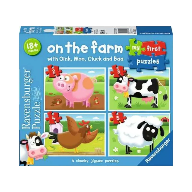 My First Puzzles - On The Farm (2, 3, 4 & 5 pcs)
