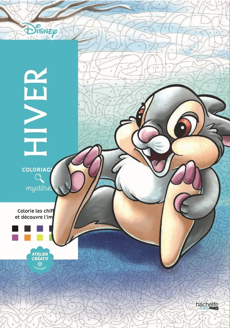 Coloriages mystères Disney - Hiver