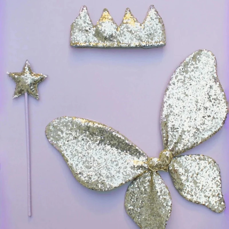 Couronne À Paillettes Or