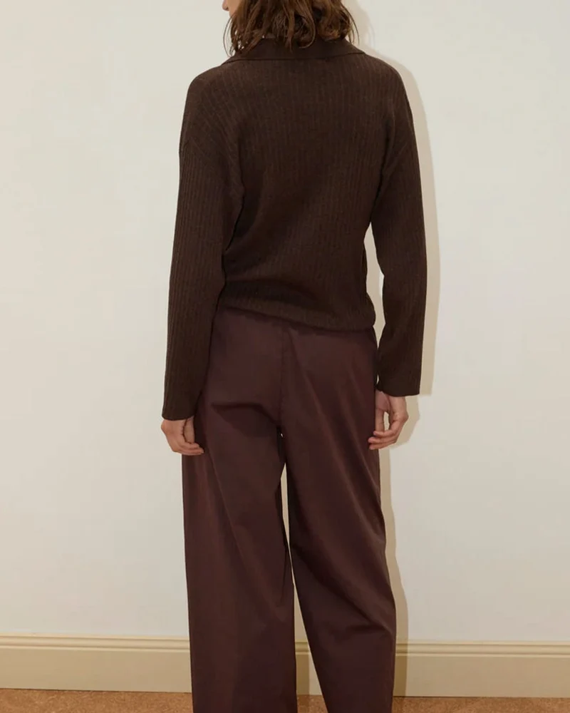 Deiji Studio - Polo Knit - Dark Almond