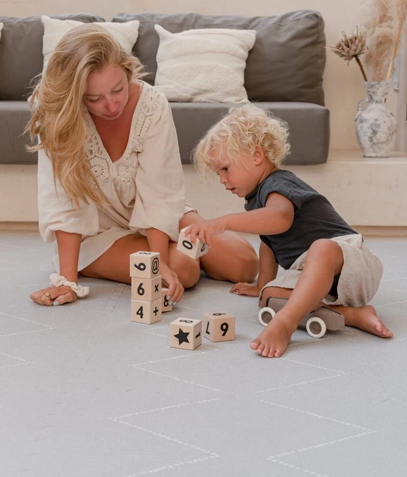 Tapis de Jeu Bébé Tulum - Stone