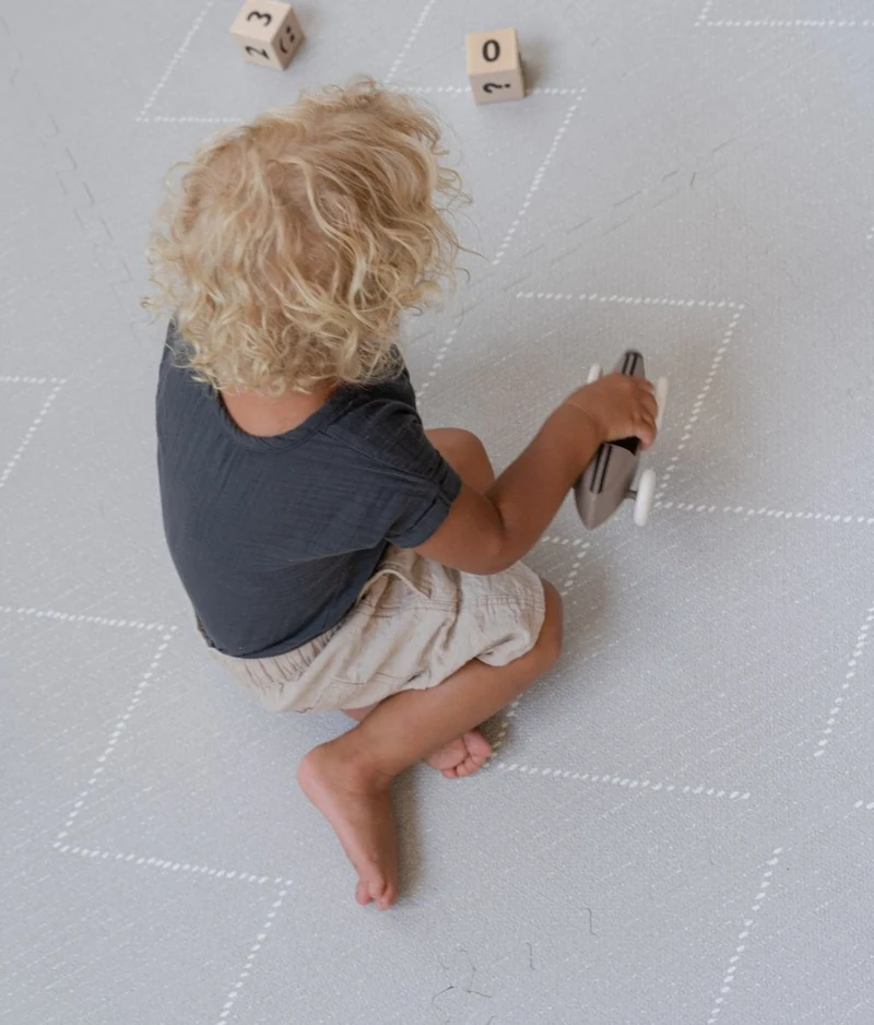 Tapis de Jeu Bébé Tulum - Stone