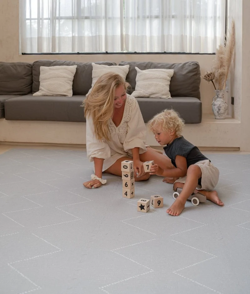 Tapis de Jeu Bébé Tulum - Stone