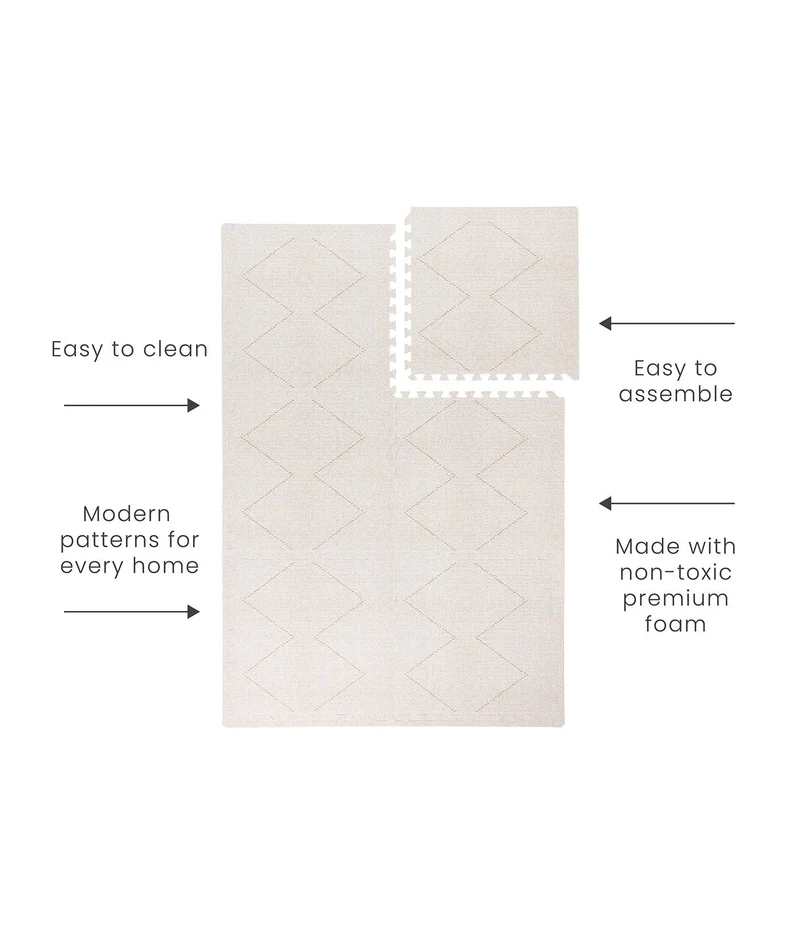 Tapis de Jeu Bébé Tulum - Bone