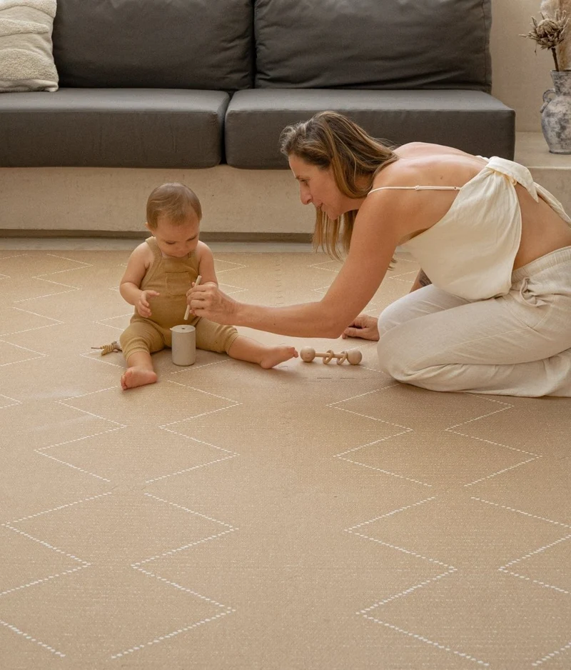 Tapis de Jeu Bébé Tulum - Sandstone