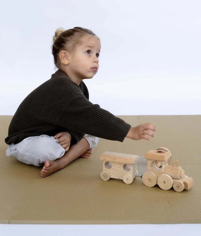 Tapis de Jeu Bébé Puzzle Classique - Sandstone