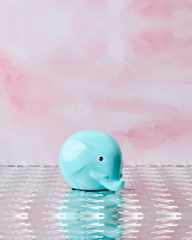 Merci - Tirelire Éléphant - Bleu Clair