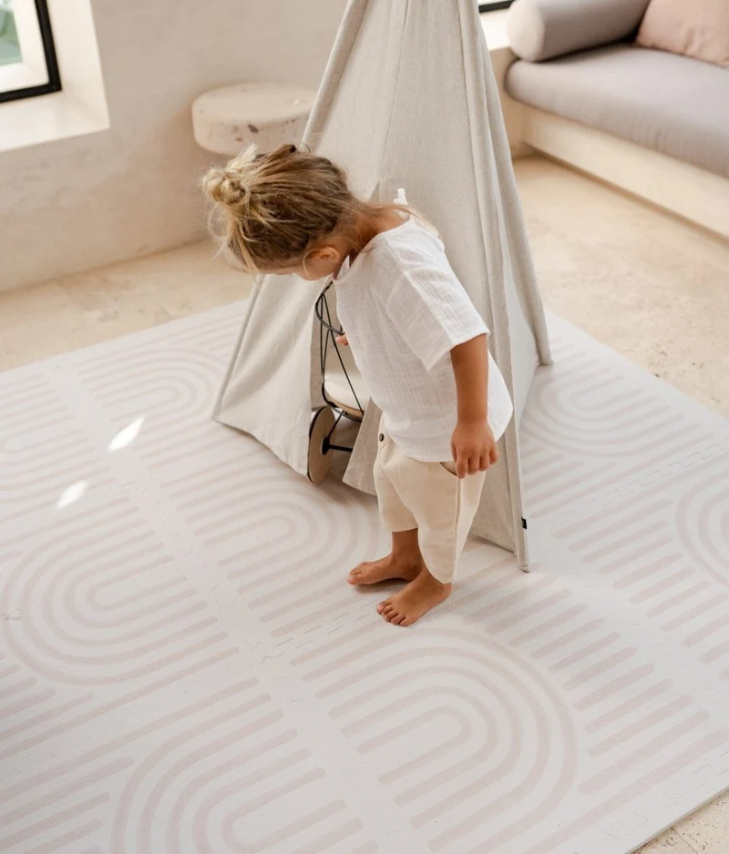 Tapis de Jeu Bébé - Linear Linen