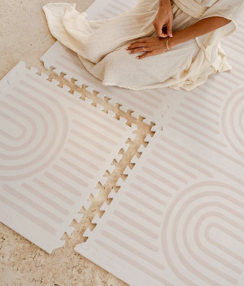 Tapis de Jeu Bébé - Linear Linen
