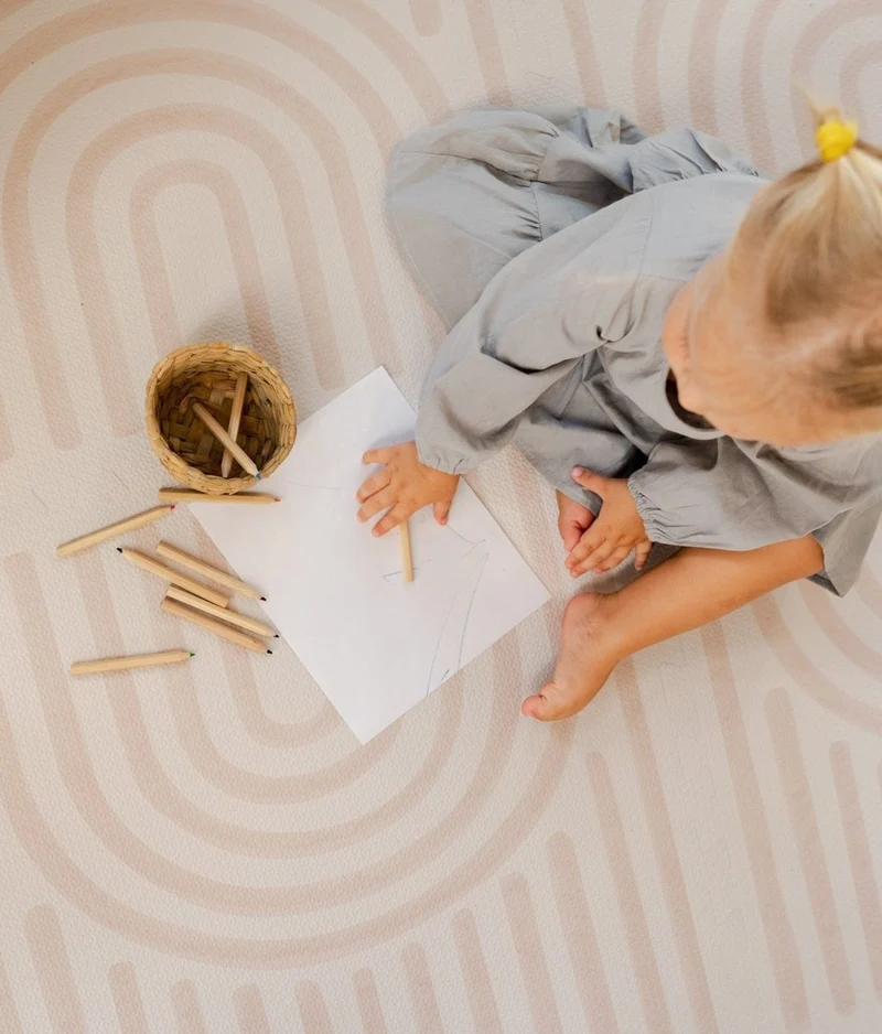 Tapis de Jeu Bébé - Linear Linen