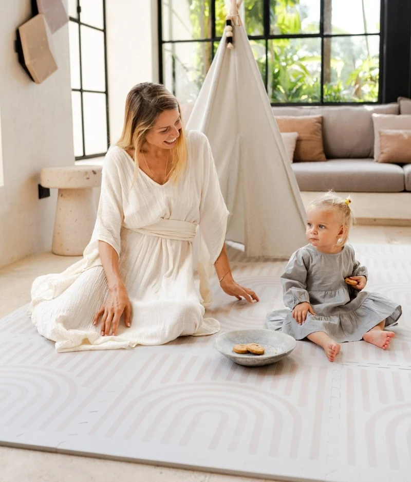 Tapis de Jeu Bébé - Linear Linen