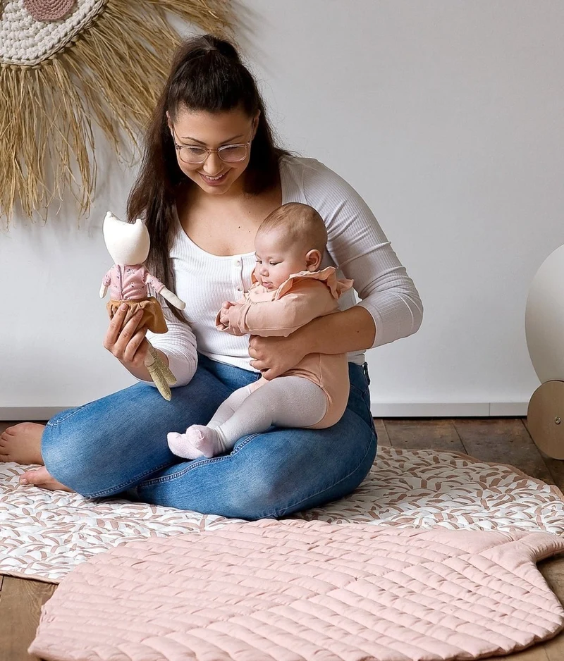 Tapis de Jeu Bébé - Feuilles - Seashell