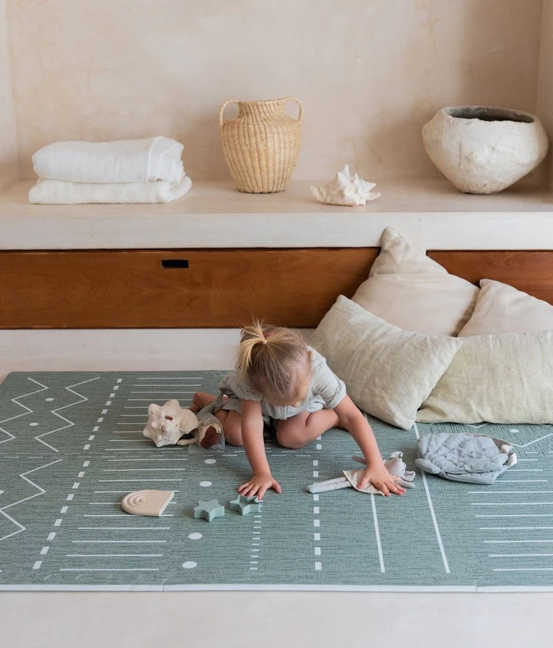 Tapis de Jeu Bébé - Berbère - Moss