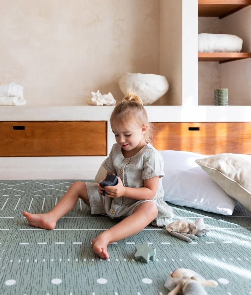 Tapis de Jeu Bébé - Berbère - Moss