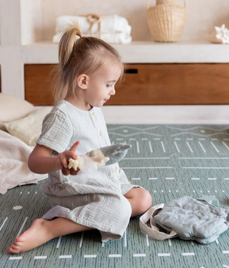 Tapis de Jeu Bébé - Berbère - Moss