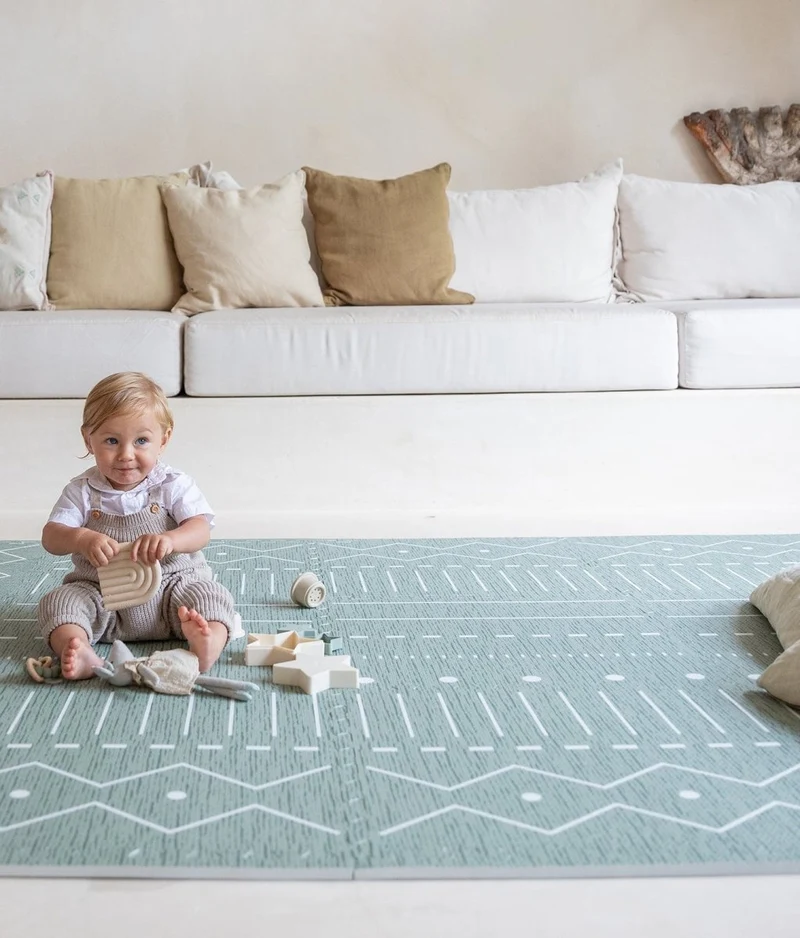 Tapis de Jeu Bébé - Berbère - Moss