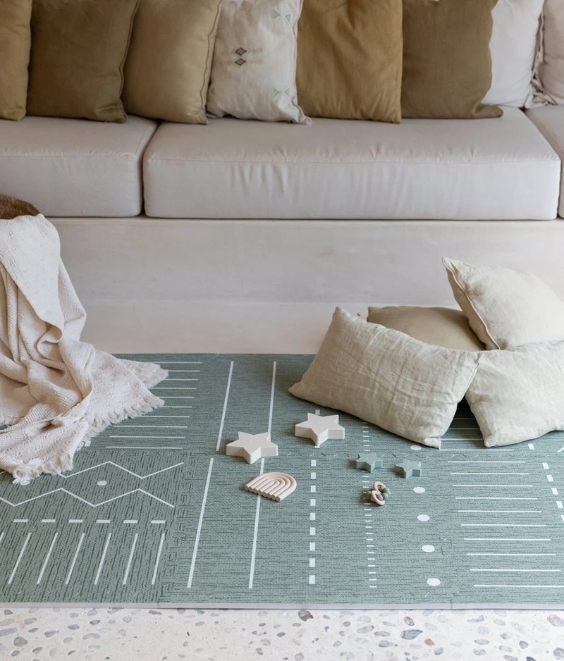 Tapis de Jeu Bébé - Berbère - Moss