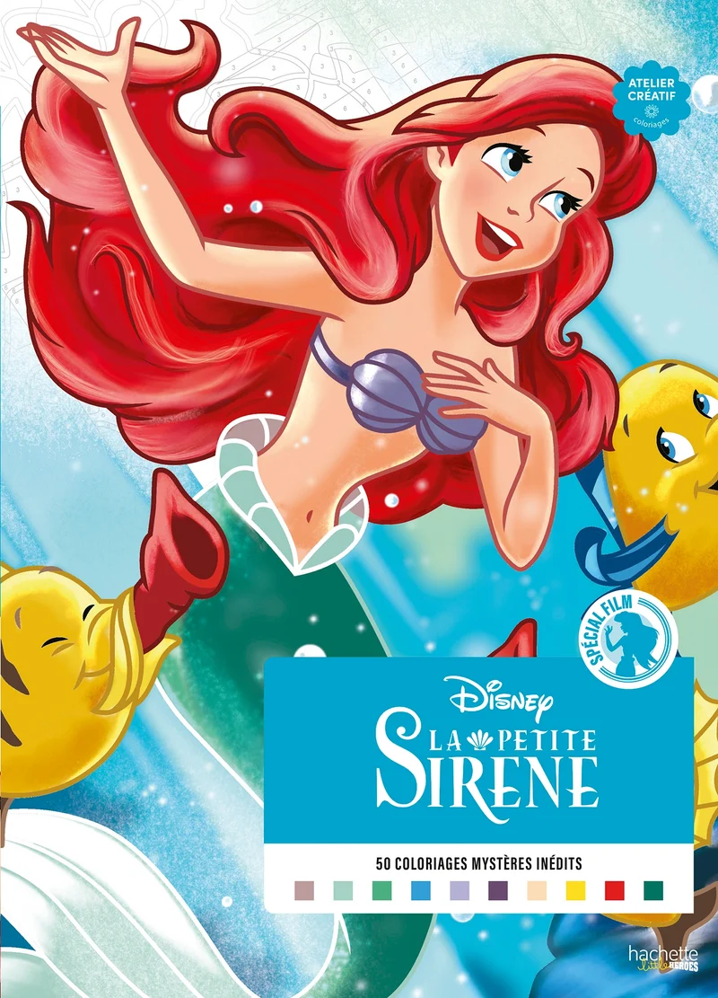 Coloriage mystère: La petite sirène
