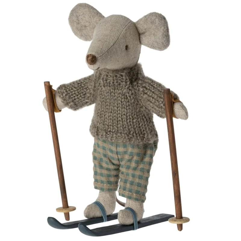 Souris d'hiver Avec Set de Ski, Grande Frère