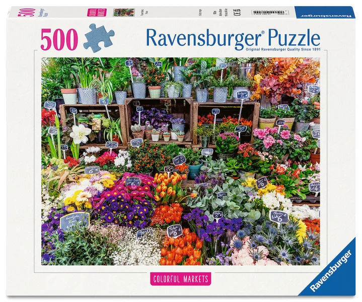 Marché des fleurs, France, 500 pièces
