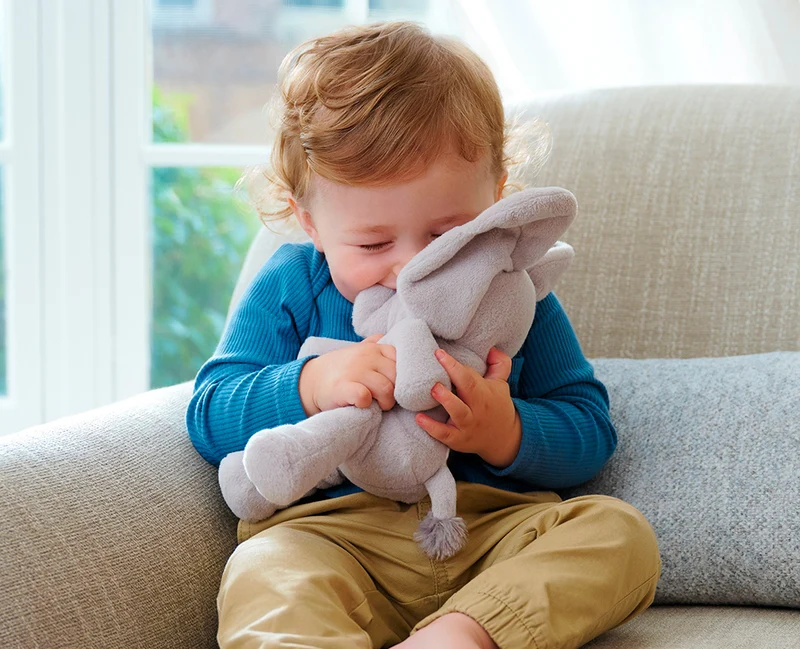 GUND Baby - Cache-cache Flappy l'éléphant, 18 cm