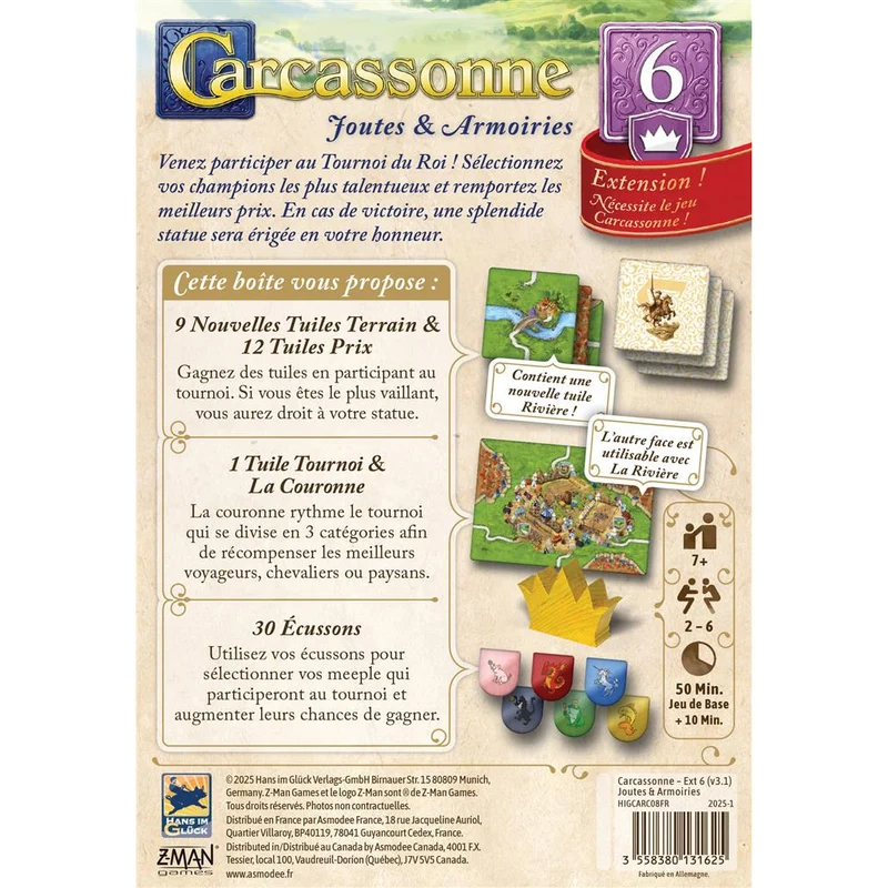 Carcassonne - Ext. 6 Joutes et Armoiries (FR)
