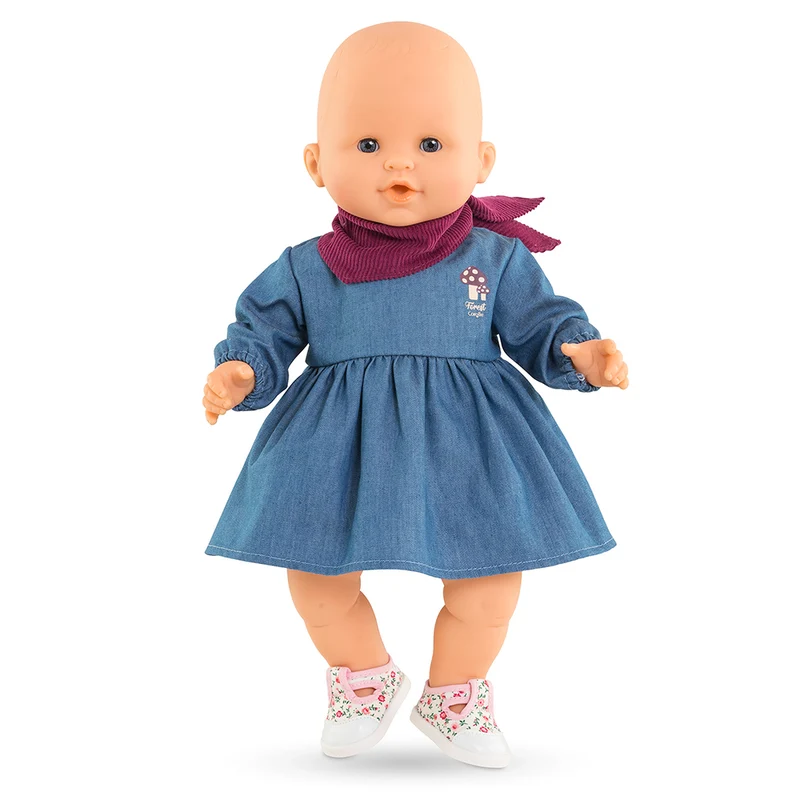 Robe en jean & foulard 36 cm