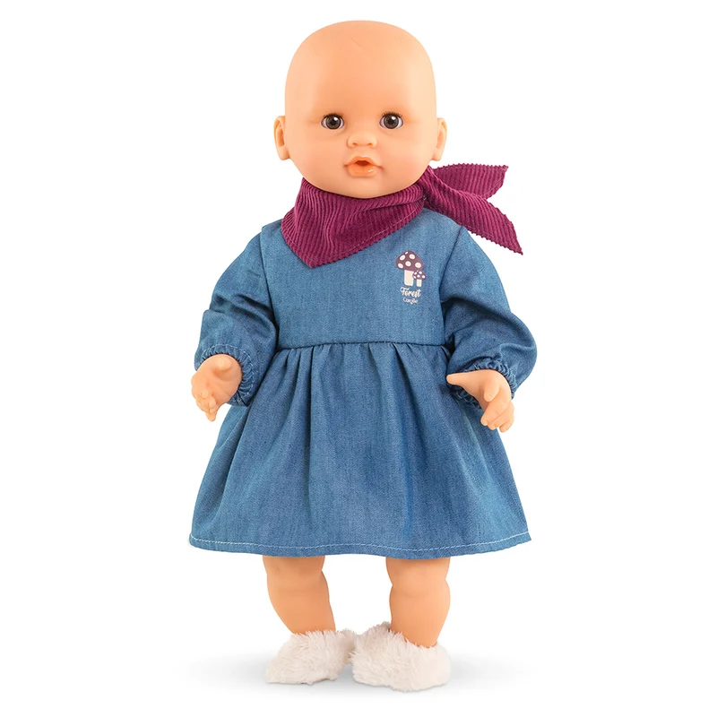 Robe en jean & foulard 30 cm