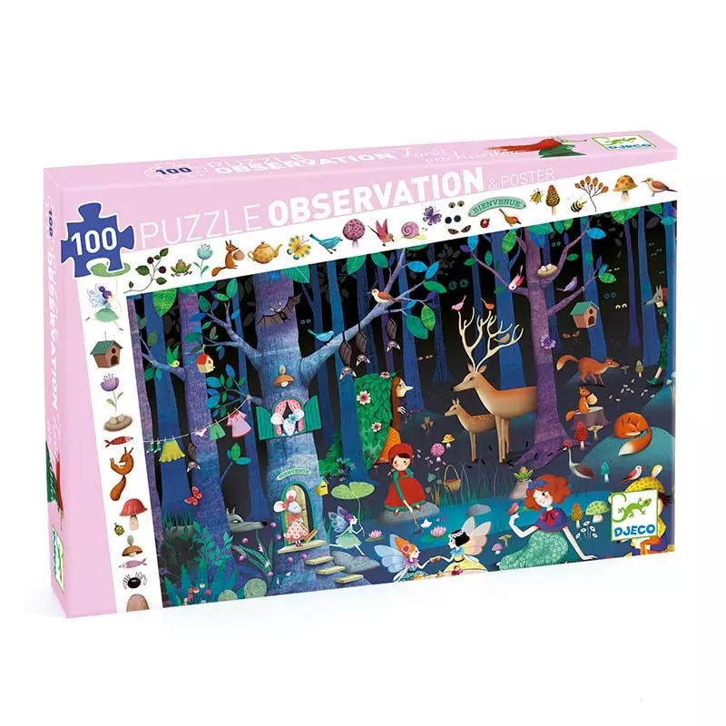 Puzzle 100 pcs - La forêt enchantée