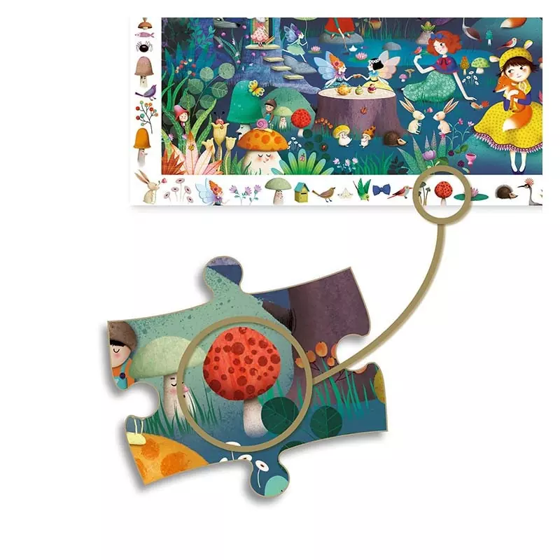 Puzzle 100 pcs - La forêt enchantée