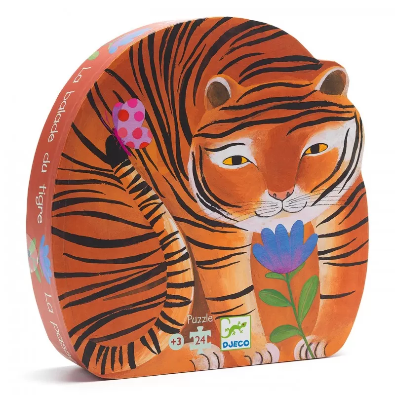 Puzzle 24 pcs - La balade du tigre